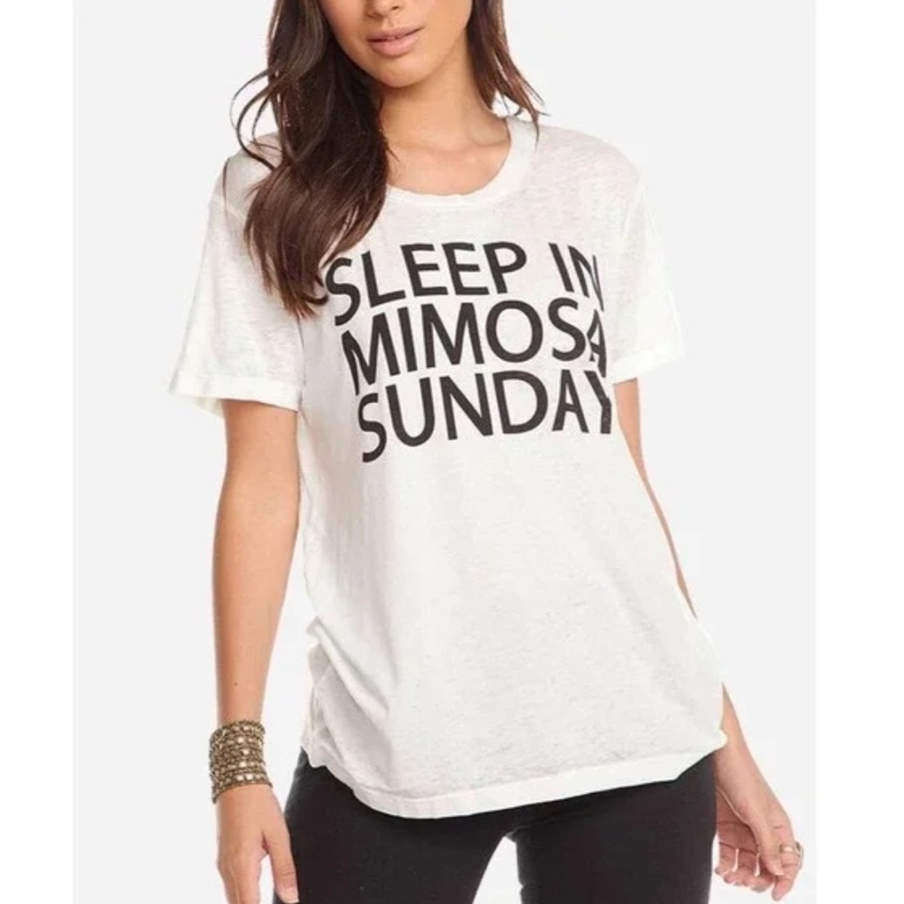 Chaser Sleep in Mimosa Sunday T-shirt - Picture 1 of 9